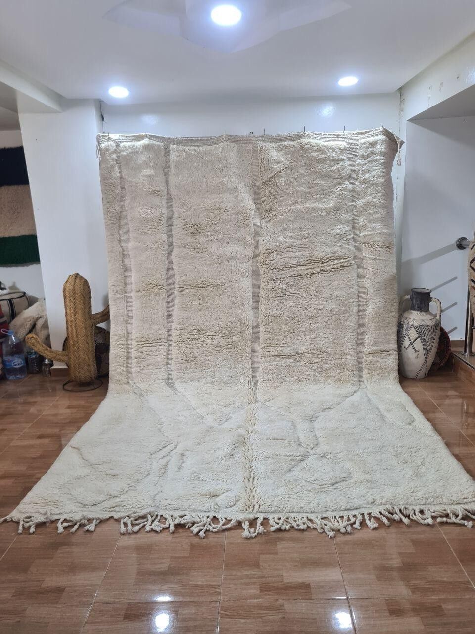 Auténtica alfombra bereber anudada a mano: pelo largo, 100 % lana 102