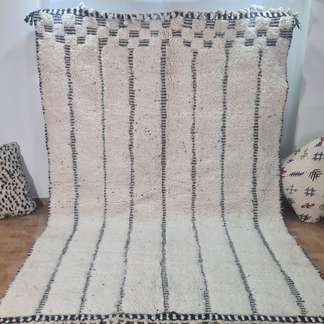 Autentico tappeto berbero annodato a mano - Pelo alto, 100% lana 137