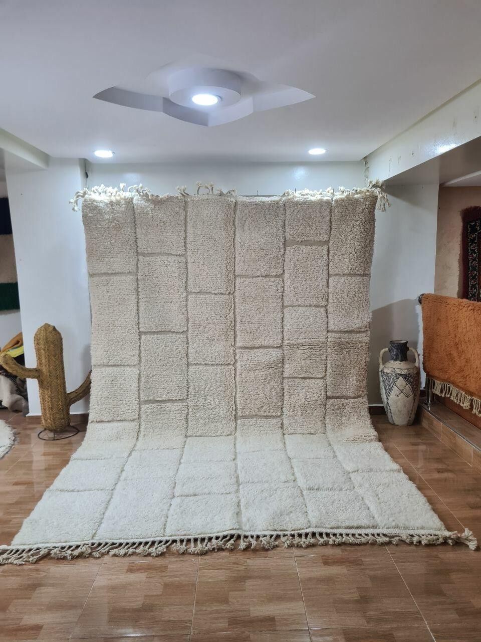 Autentico tappeto berbero annodato a mano - Pelo alto, 100% lana 153