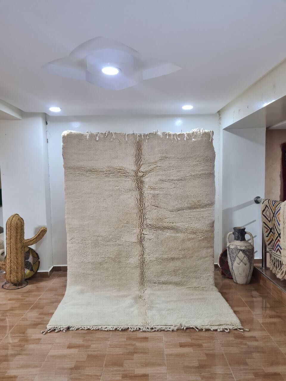 Autentico tappeto berbero annodato a mano - Pelo alto, 100% lana 175