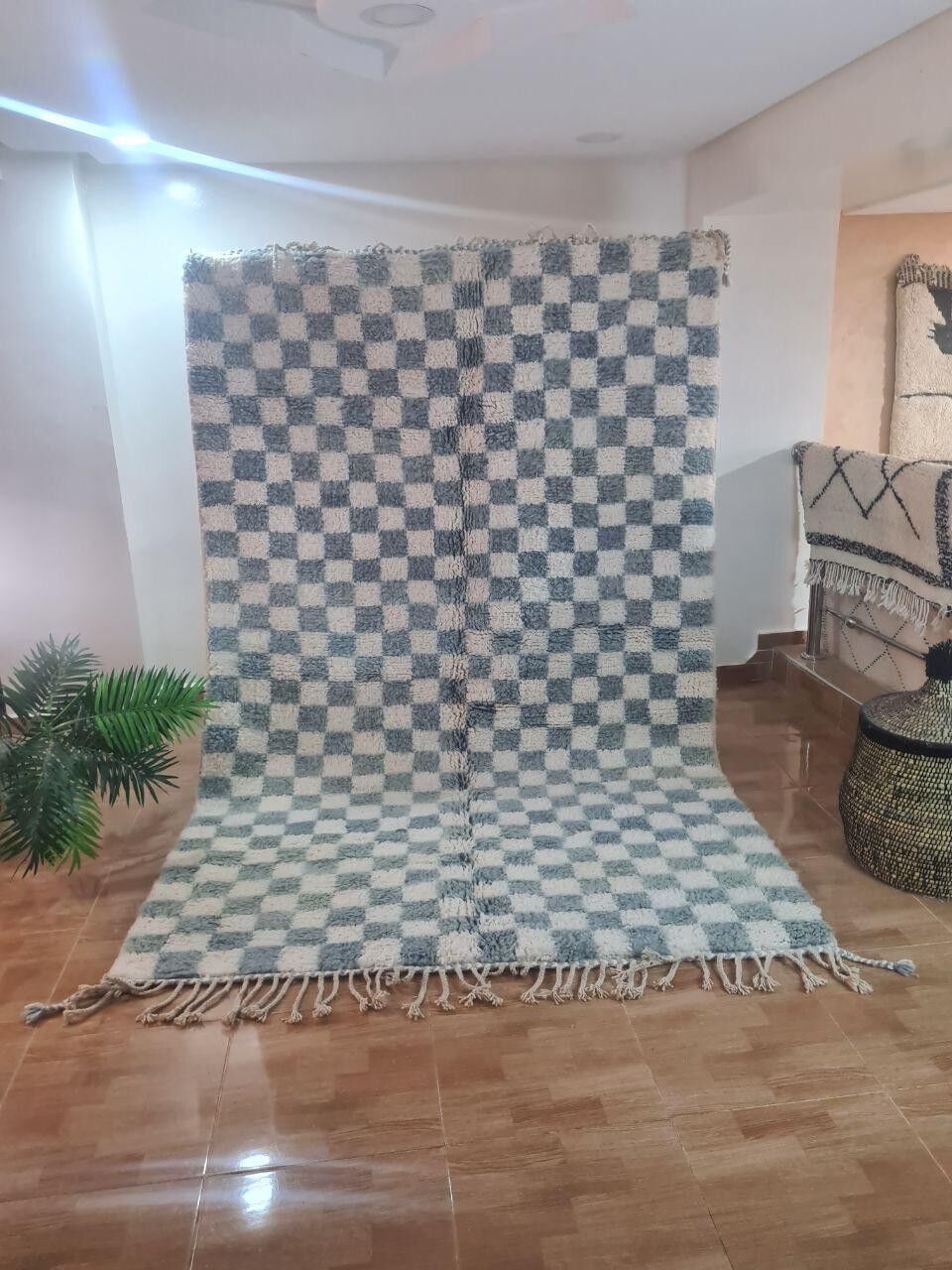 Authentic Hand-Knotted Berber Rug – High-Pile, 100% Wool 176