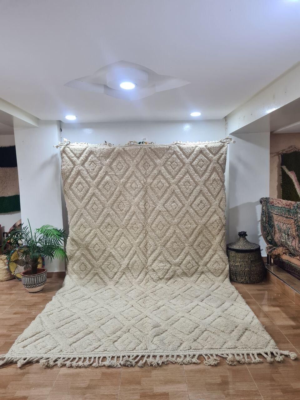 Authentic Hand-Knotted Berber Rug – High-Pile, 100% Wool 178