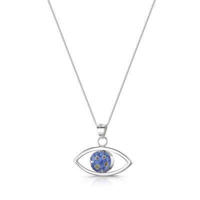 Collar de plata - Nomeolvides - Ojo de la Suerte
