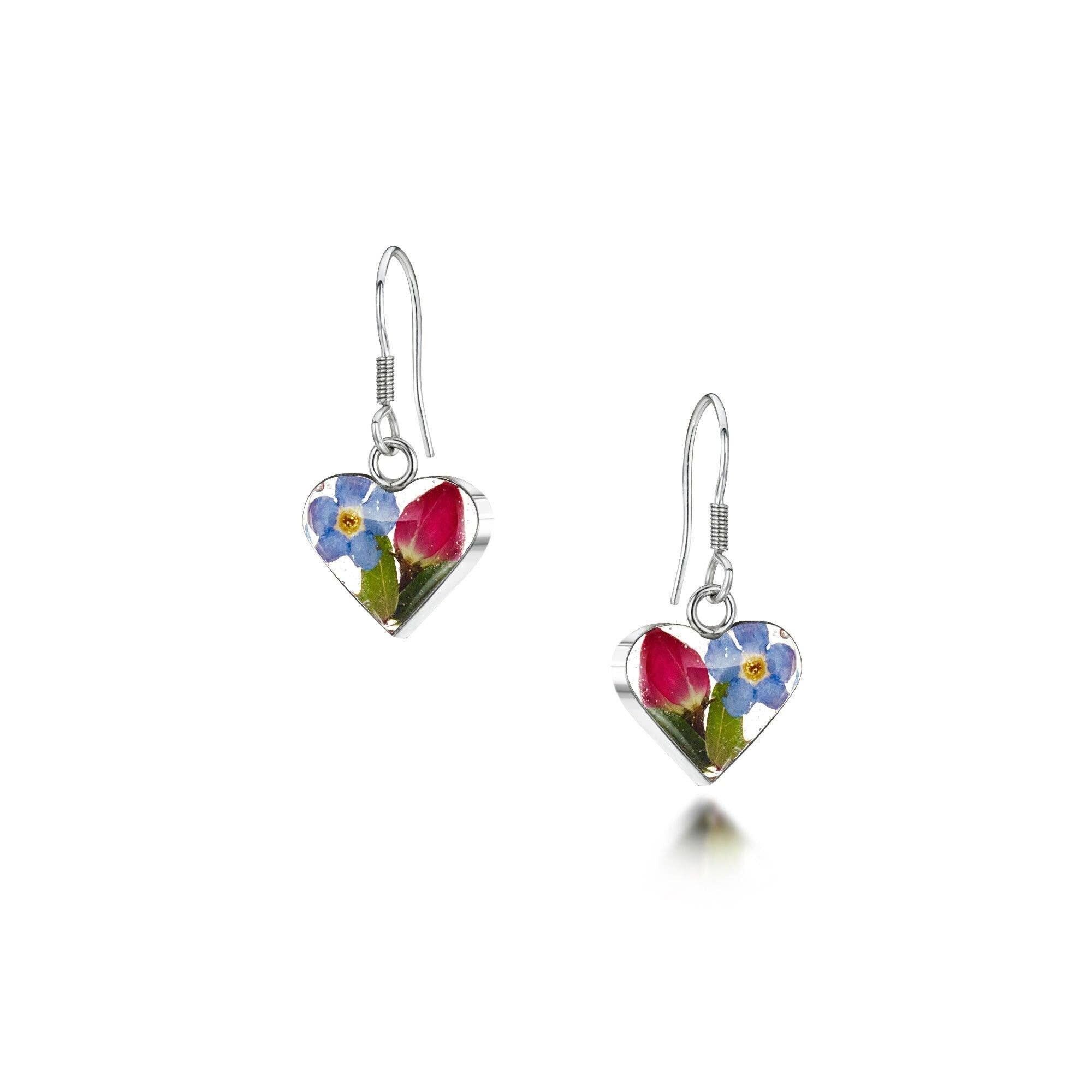 Boucles d'oreilles pendantes en argent - Fmn & Rose - Sm