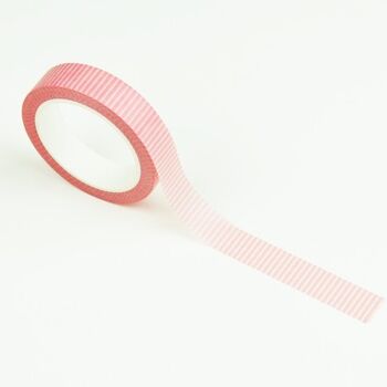 Washi tape : Rayures rose tendre 2