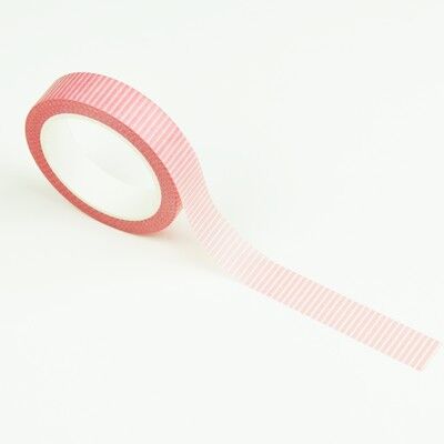 Washi tape : Rayures rose tendre