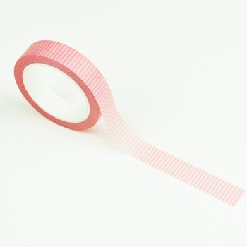 Washi tape : Rayures rose tendre 3