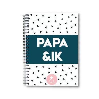 Invulboek Papa &Ik - Pointe Roze/Menthe 2