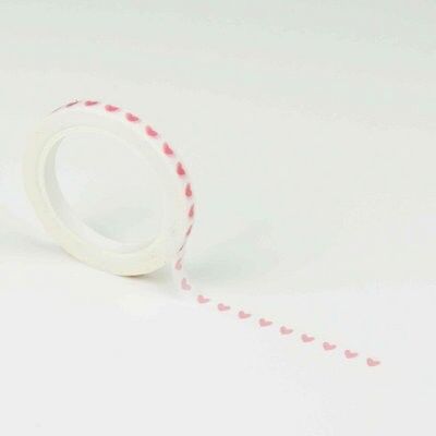 Smalle washi tape: Mini Pink Hearts