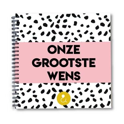 Invulboek Zwangerschapswens | Roze