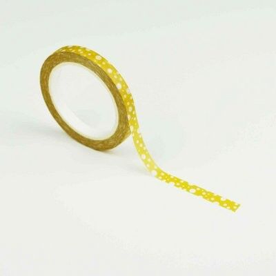 Smalle washi tape: Yellow bubbles