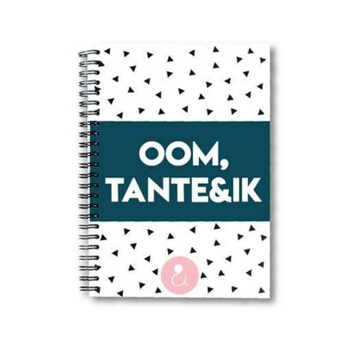 Invulboek Oom, Tante &Ik - Roze/Mint stip