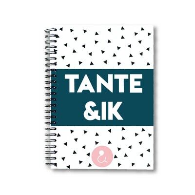 Invulboek Tante &Ik - Stip rosa/menta