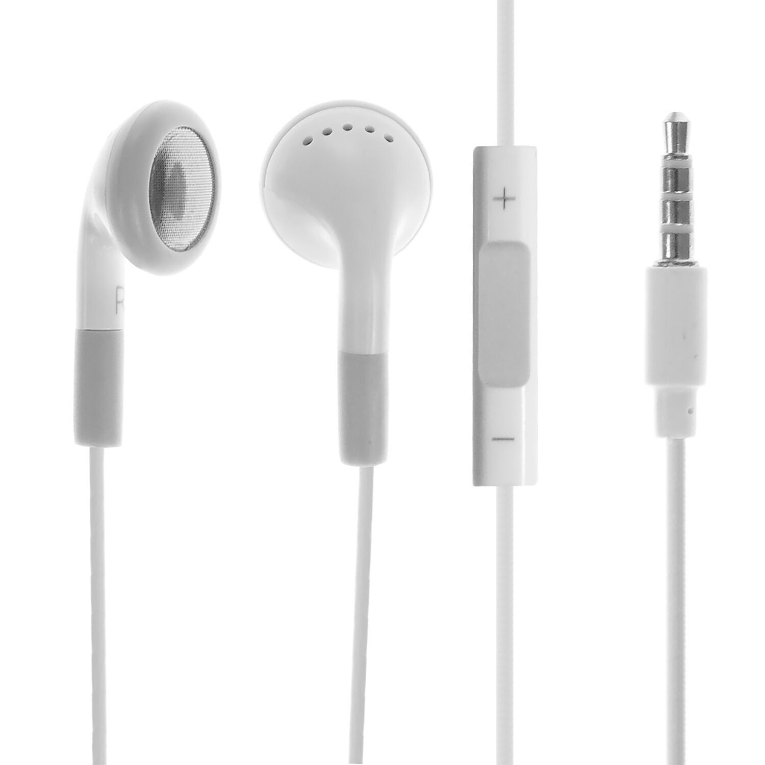 Auricolare vivavoce compatibile con iPhone, con microfono e controllo del volume Colore: Bianco