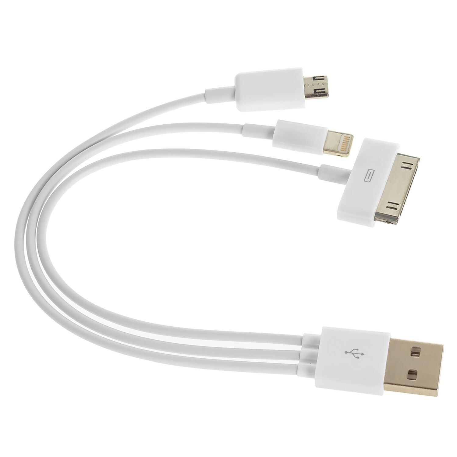 CAVO MULTIPLO USB2.0 UNIVERSALE Colore: Bianco