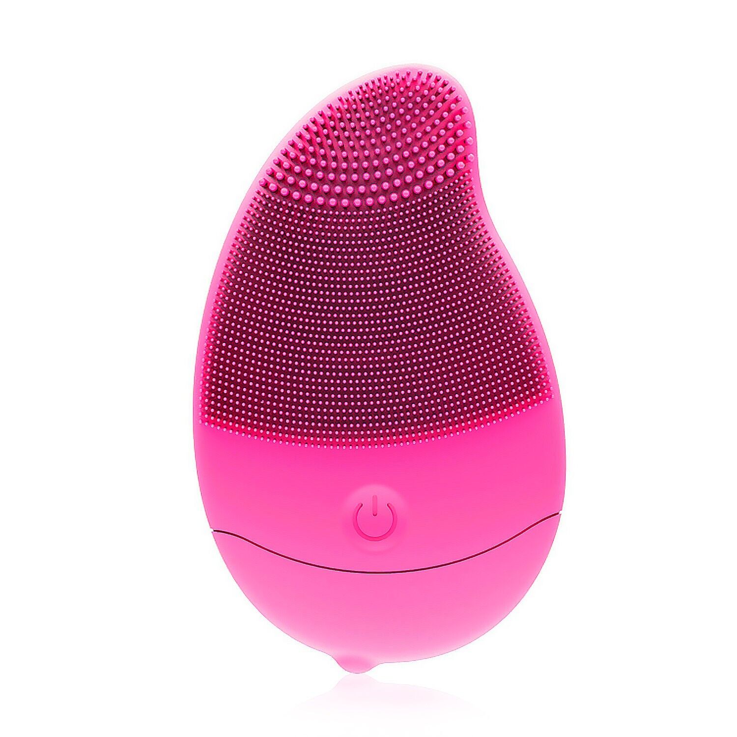 Brosse nettoyante exfoliante en silicone pour le visage. Rechargeable battery.Couleur : Fuchsia
