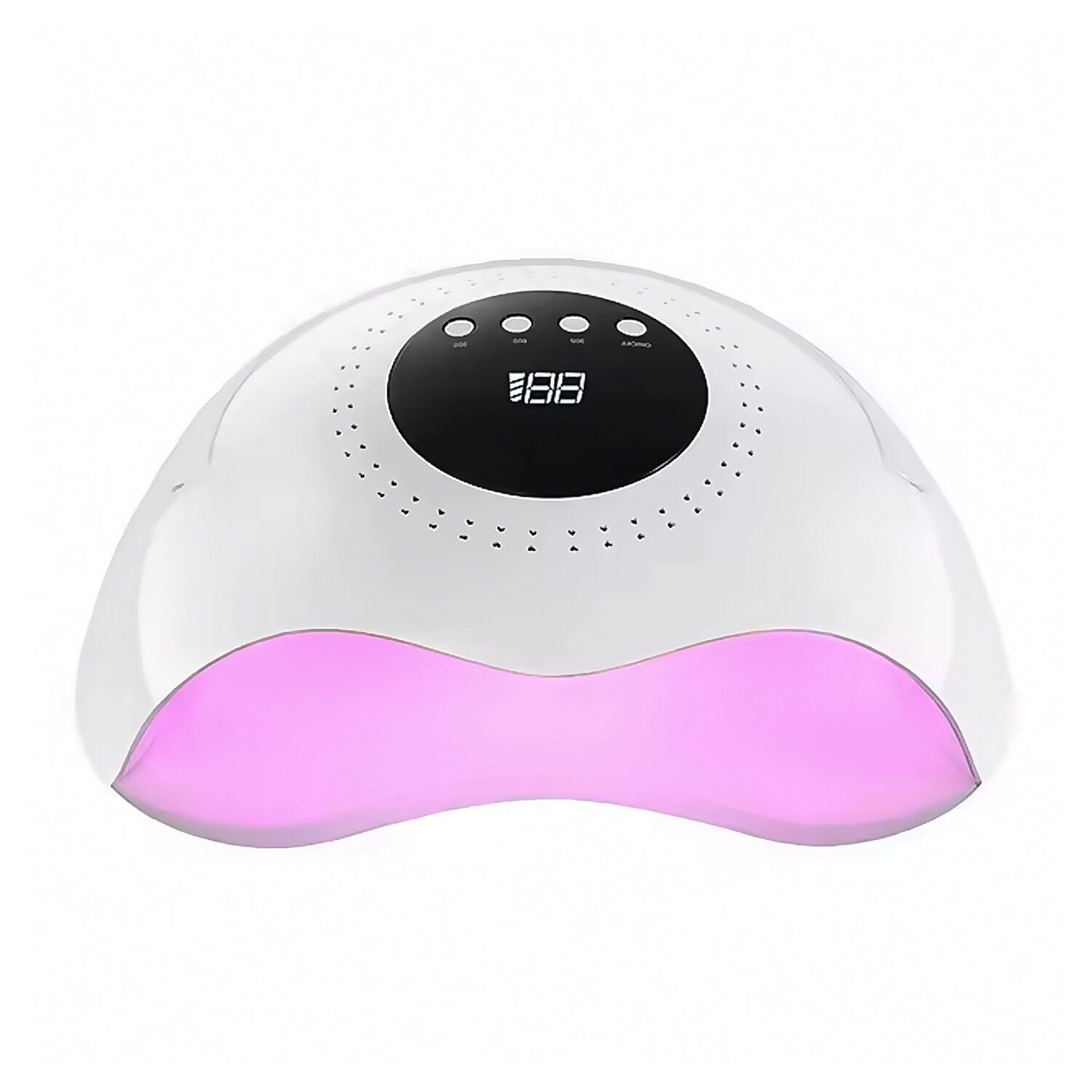 Stazione di asciugatura delle unghie con lampada UV a raggi ultravioletti. Accensione automatica, 120W, con 45 lampade a LED. Per smalti semipermanenti speciali, acrilici, ecc.Colore: Bianco