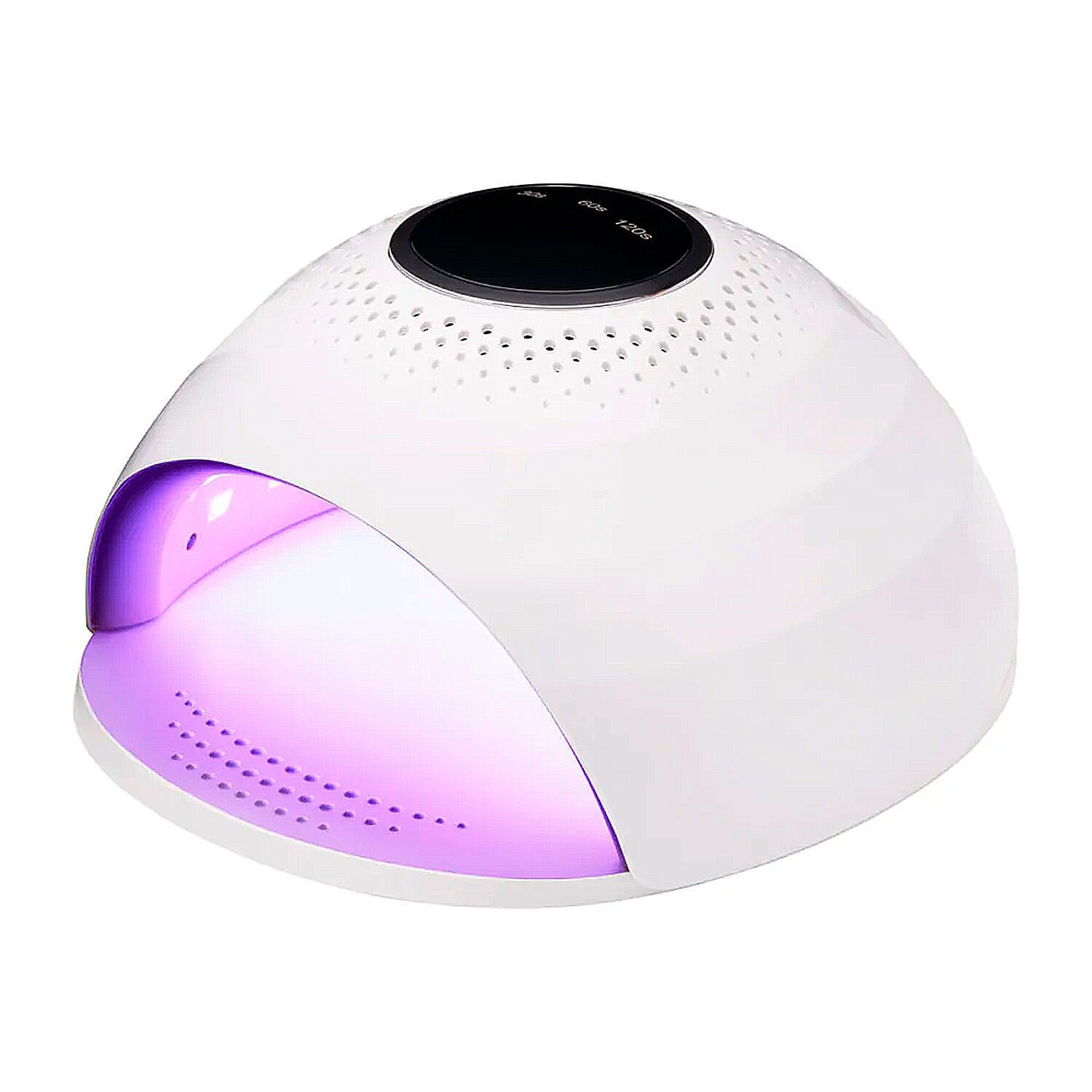 Stazione di asciugatura delle unghie con lampada UV a raggi ultravioletti. Accensione automatica, 84W, con 42 lampade a LED. Per smalti semipermanenti speciali, acrilici, ecc.Colore: Bianco