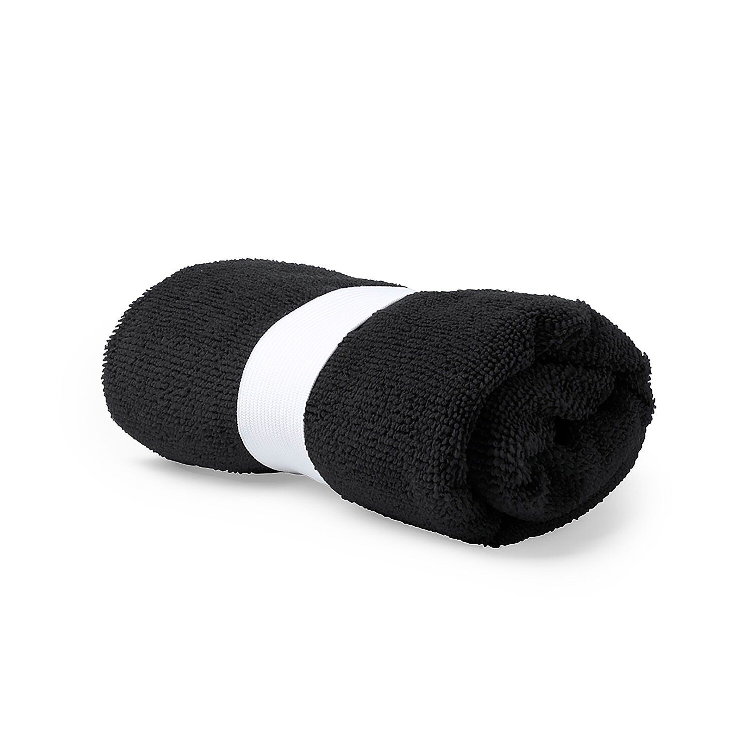 Asciugamano assorbente in microfibra Kefan 40x90. Colore: Nero