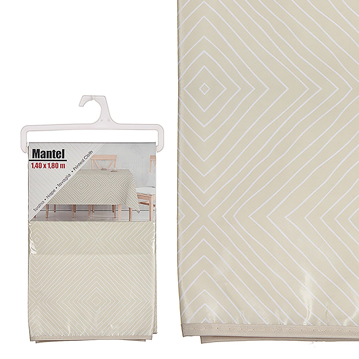 Tovaglia in tela cerata 140x180 cm.Colore: Bianco