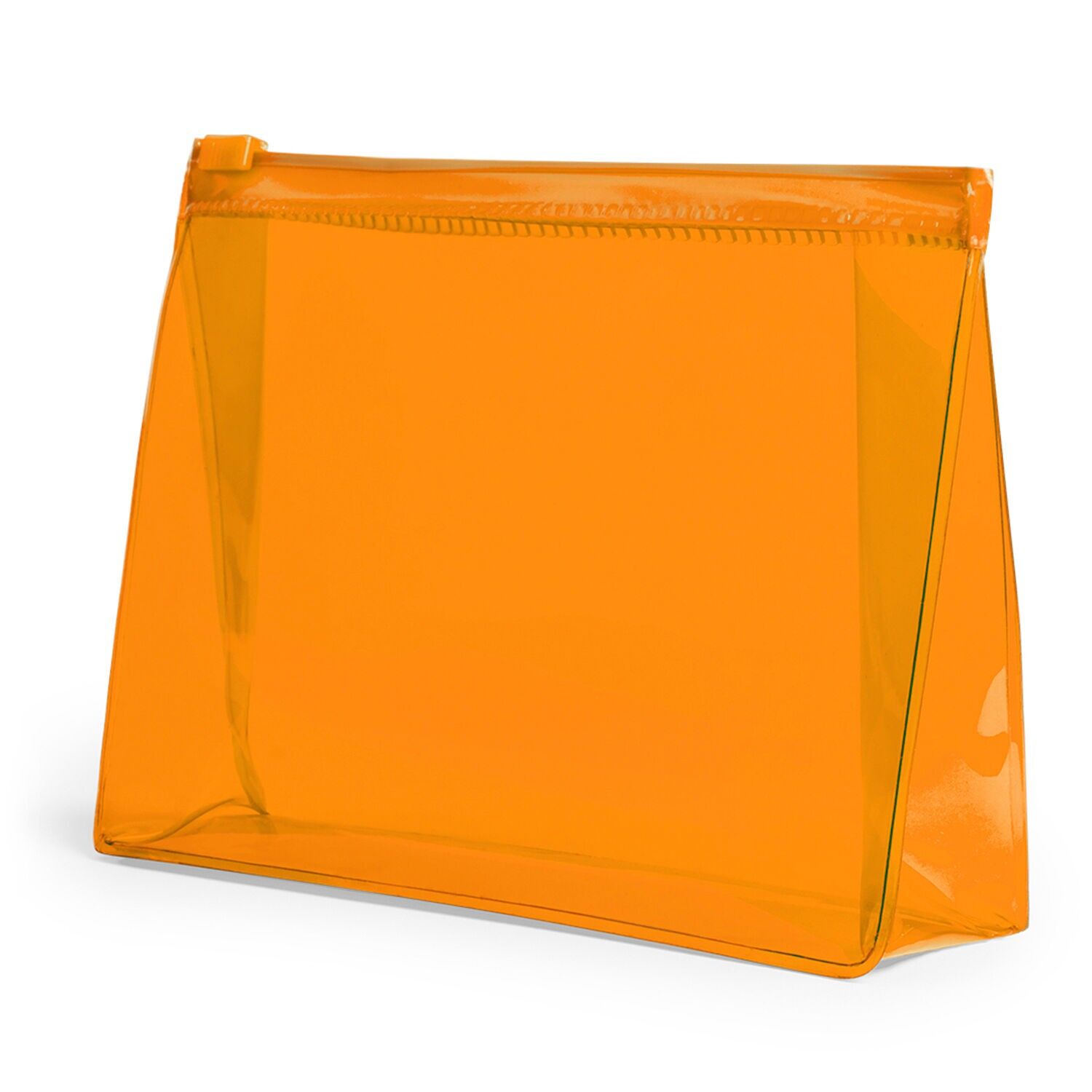 Borsa da toilette Iriam traslucida.Colore: Arancione