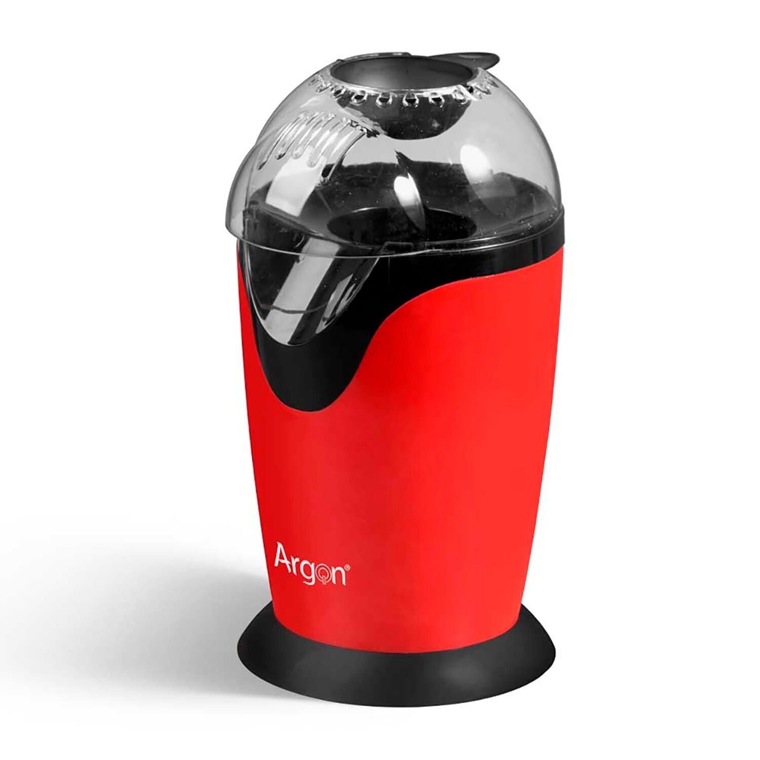 Macchina per popcorn nera e rossa con 1200 W di potenza.Colore: Nero/Rosso