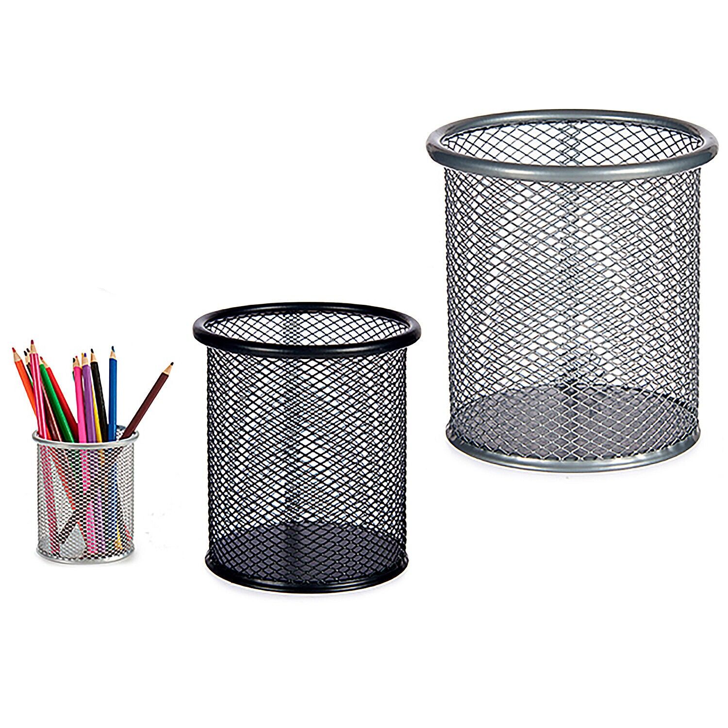 PORTA MATITE ROTONDO IN METALLO.COLORE CASUALE Colore:Casuale