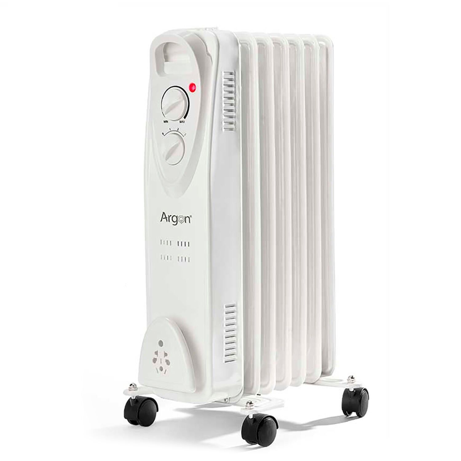 Radiador con 7 elementos, 1500W de potencia y 3 programas de calefacción. Color:Blanco