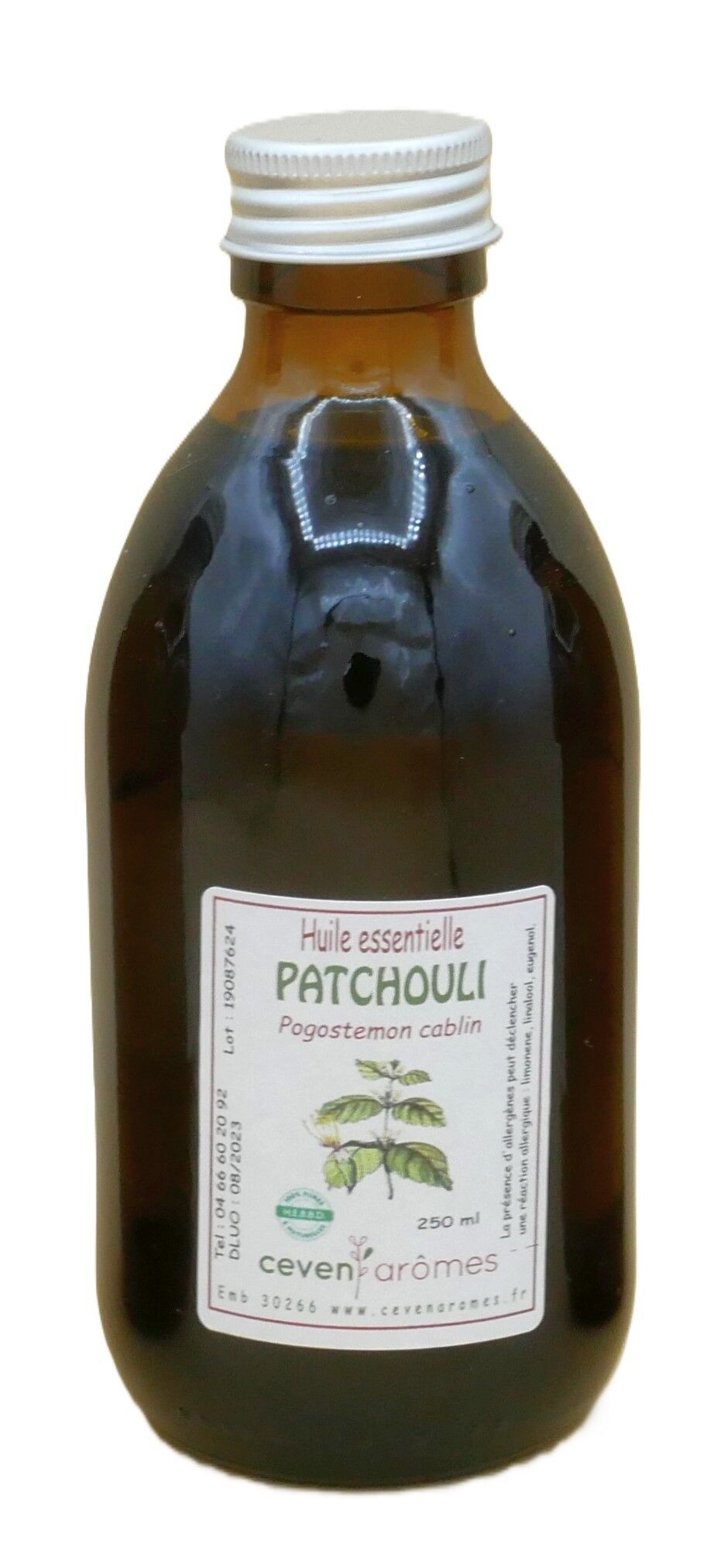 Olio essenziale di patchouli HEBBD 250ml