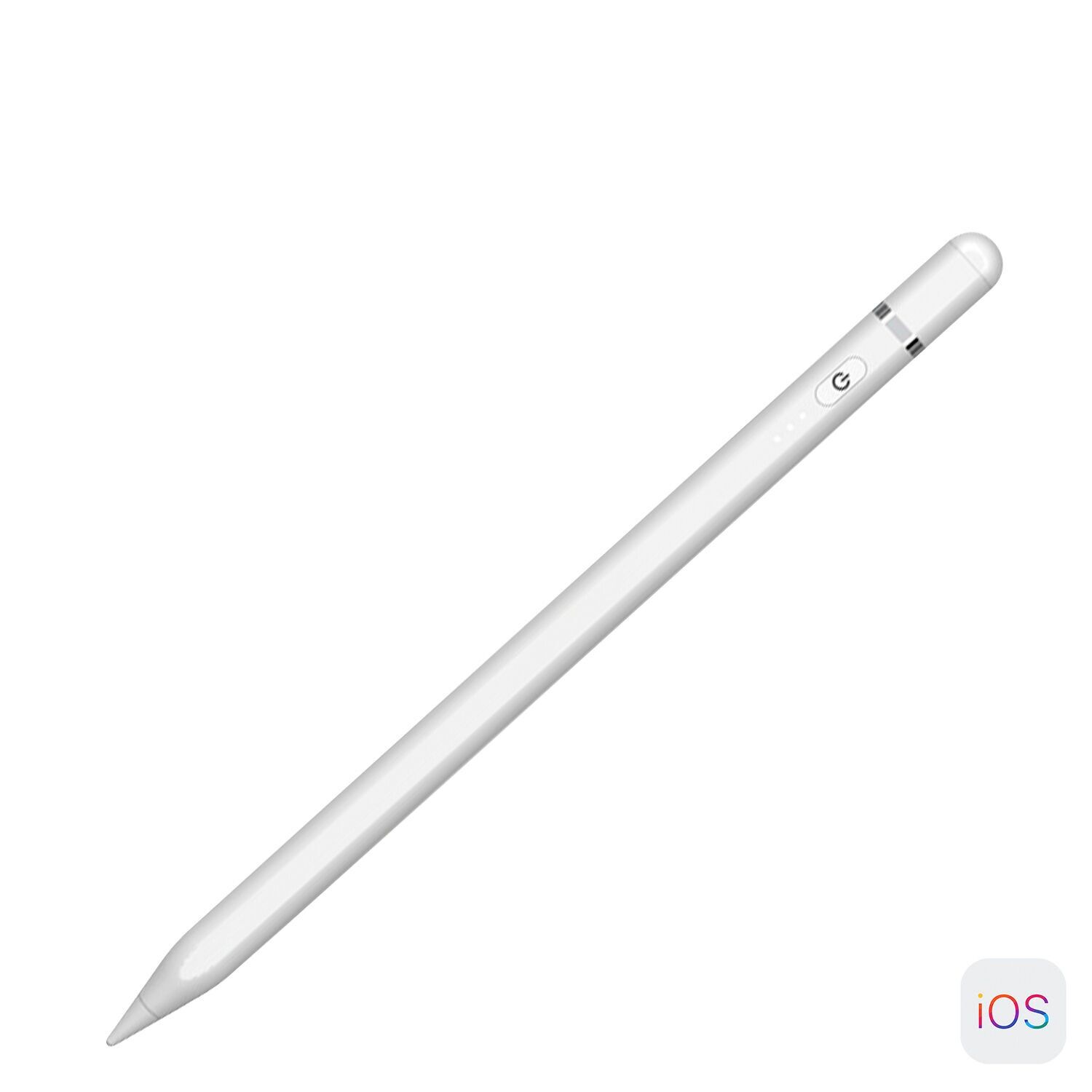 Penna a sfera P7-L per iPad. Certificato Apple MFI, con ricarica Lightning e assorbimento magnetico.Colore: Bianco