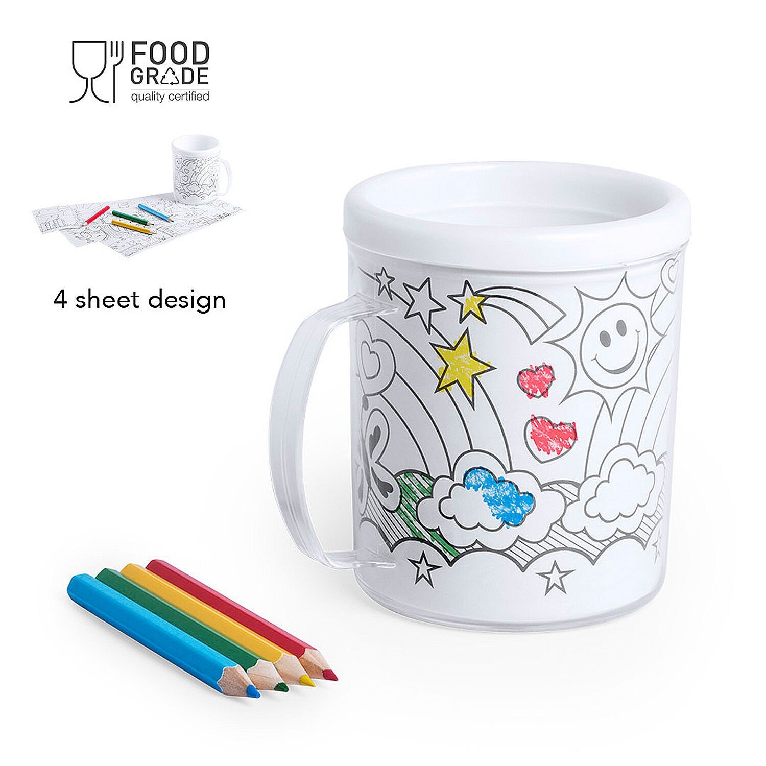 Tazza Fesient da 320 ml.Colore: Bianco