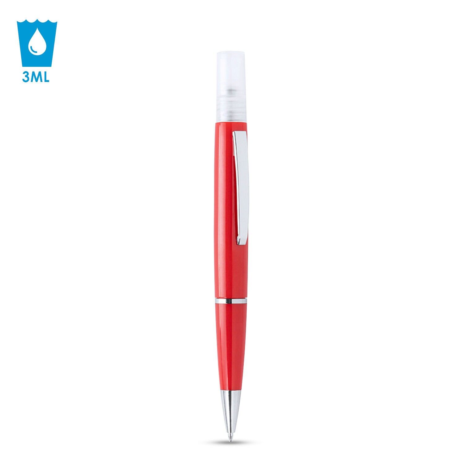 Penna disinfettante Tromix con spray ricaricabile integrato da 3 ml