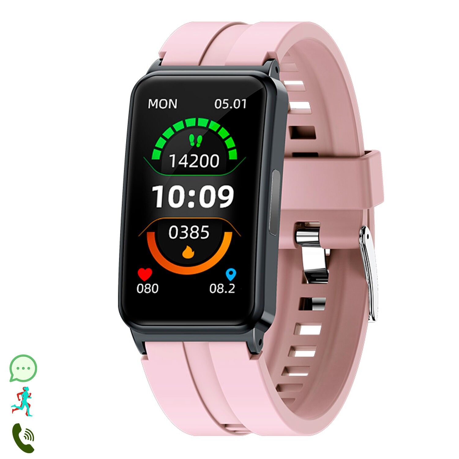 EP01 Smartarmband mit Blutzuckermessung, EKG, Multisportmodus.