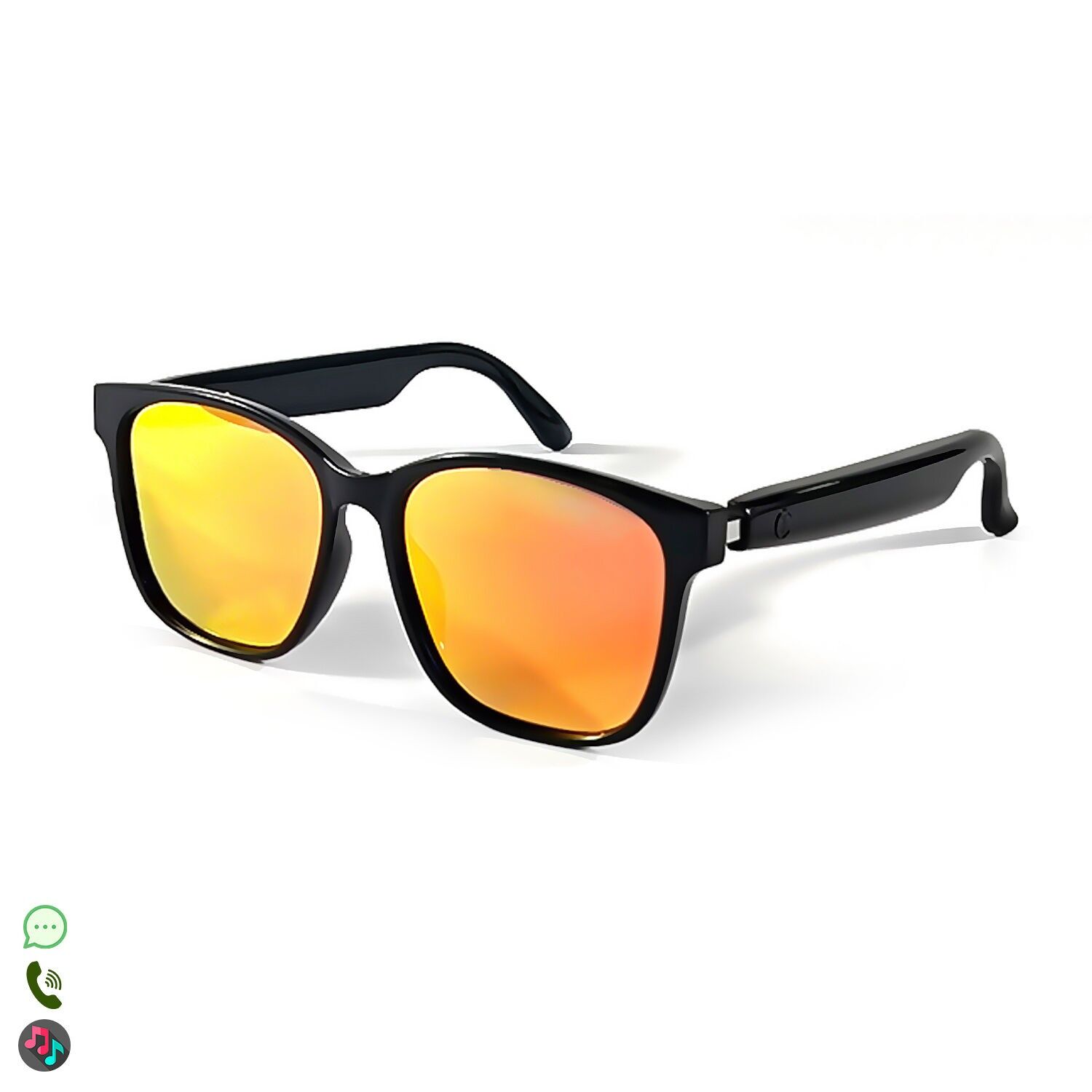 Lunettes intelligentes GS08, appel Bluetooth, assistant vocal, contrôle de la caméra à distance.