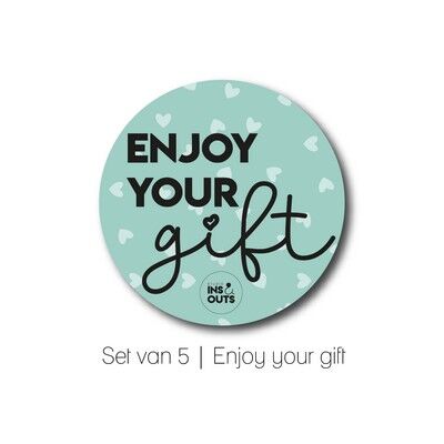 cadeau sticker | Genieße dein Geschenk
