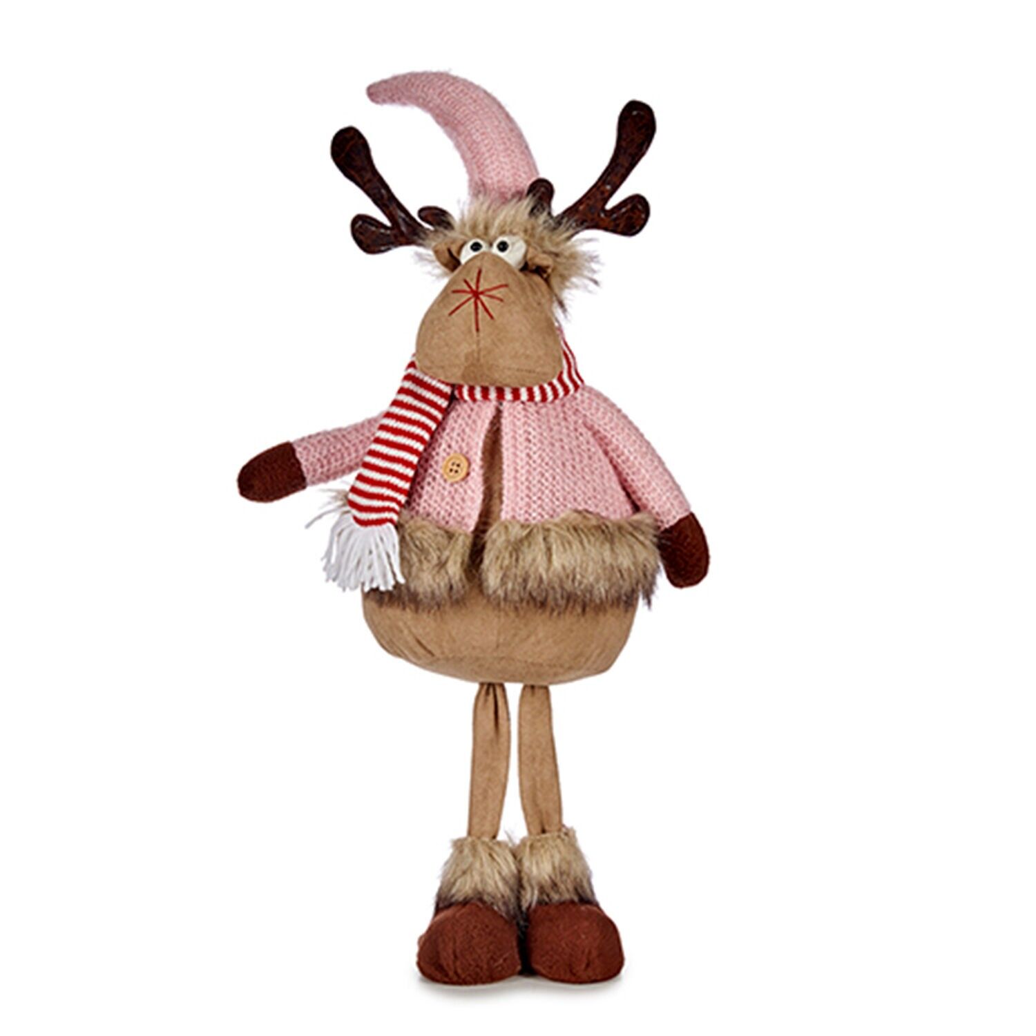 Renne en tissu avec pattes 63cm.