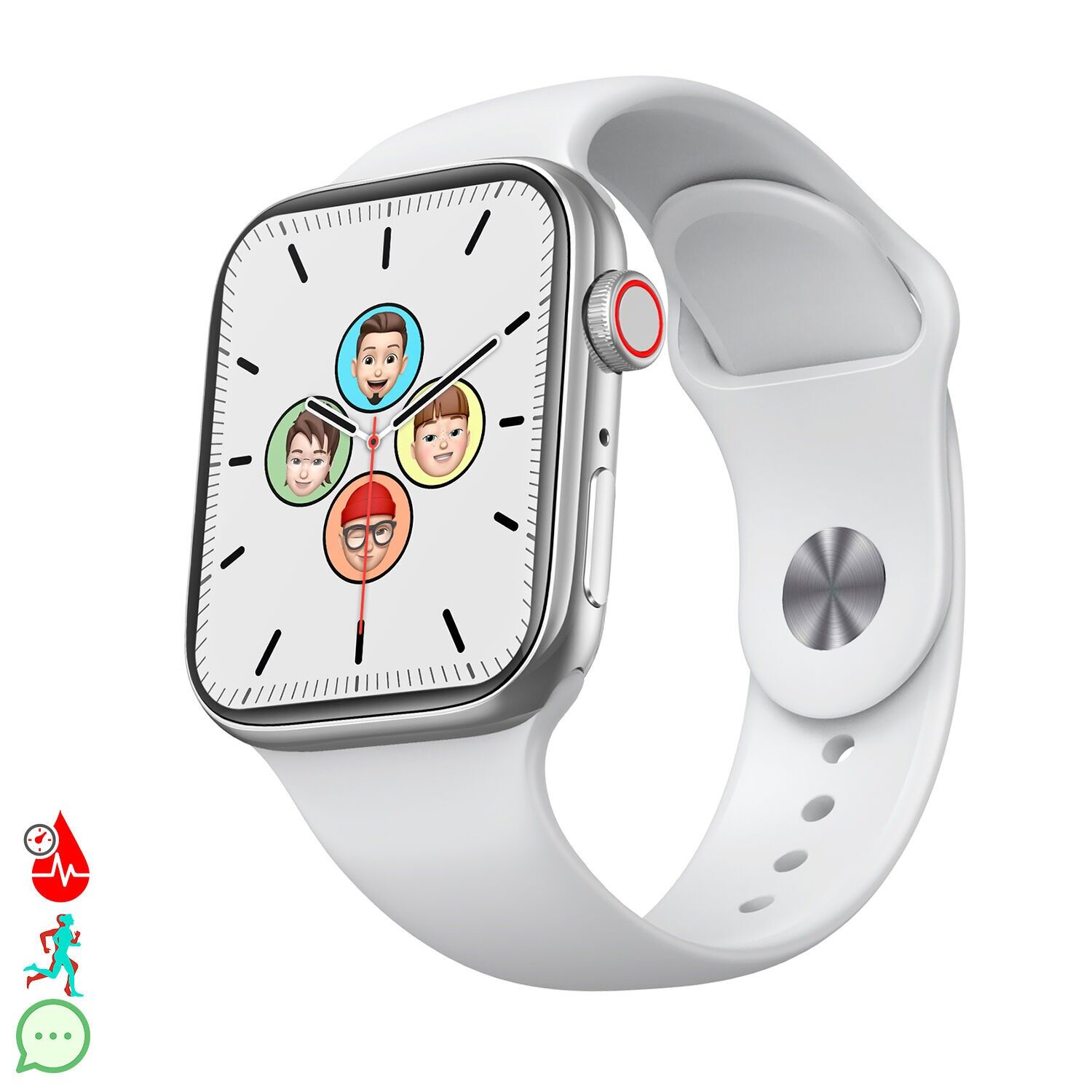 T900 Pro 8 Smartwatch mit 1,8-HR-Anzeige, Herzfrequenz- und Blutsauerstoffmonitor. Verschiedene Sportmodi, App-Benachrichtigungen.