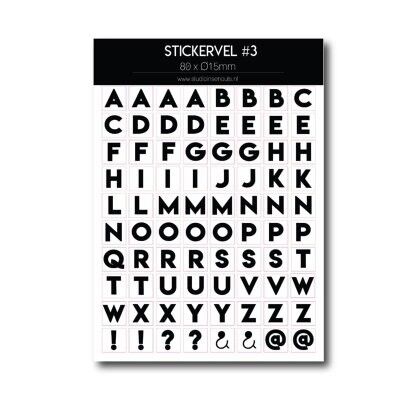 Stickervel | Alphabet