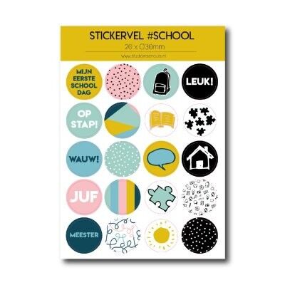 Stickervel | School