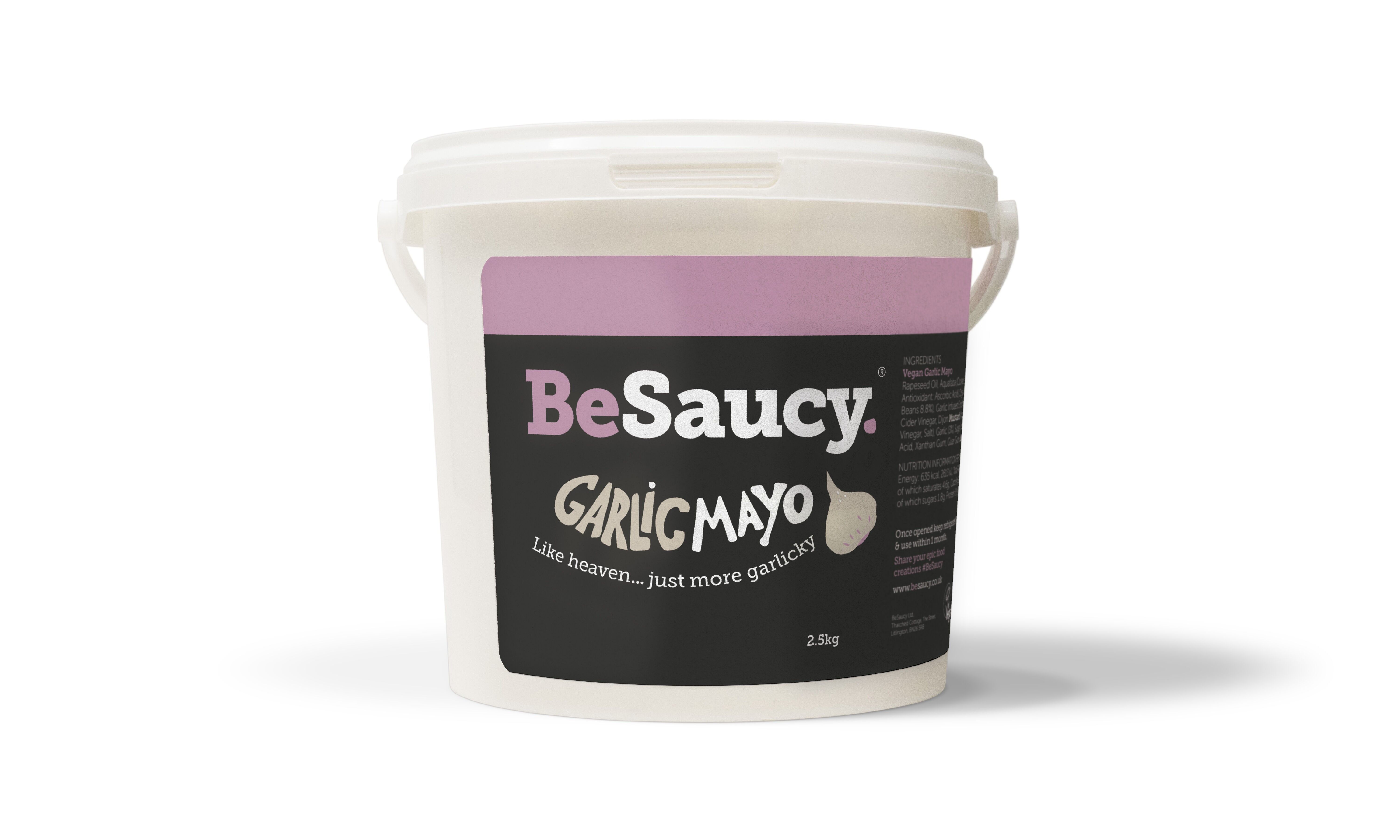 BeSaucy Vegane Knoblauchmayonnaise - Catergröße