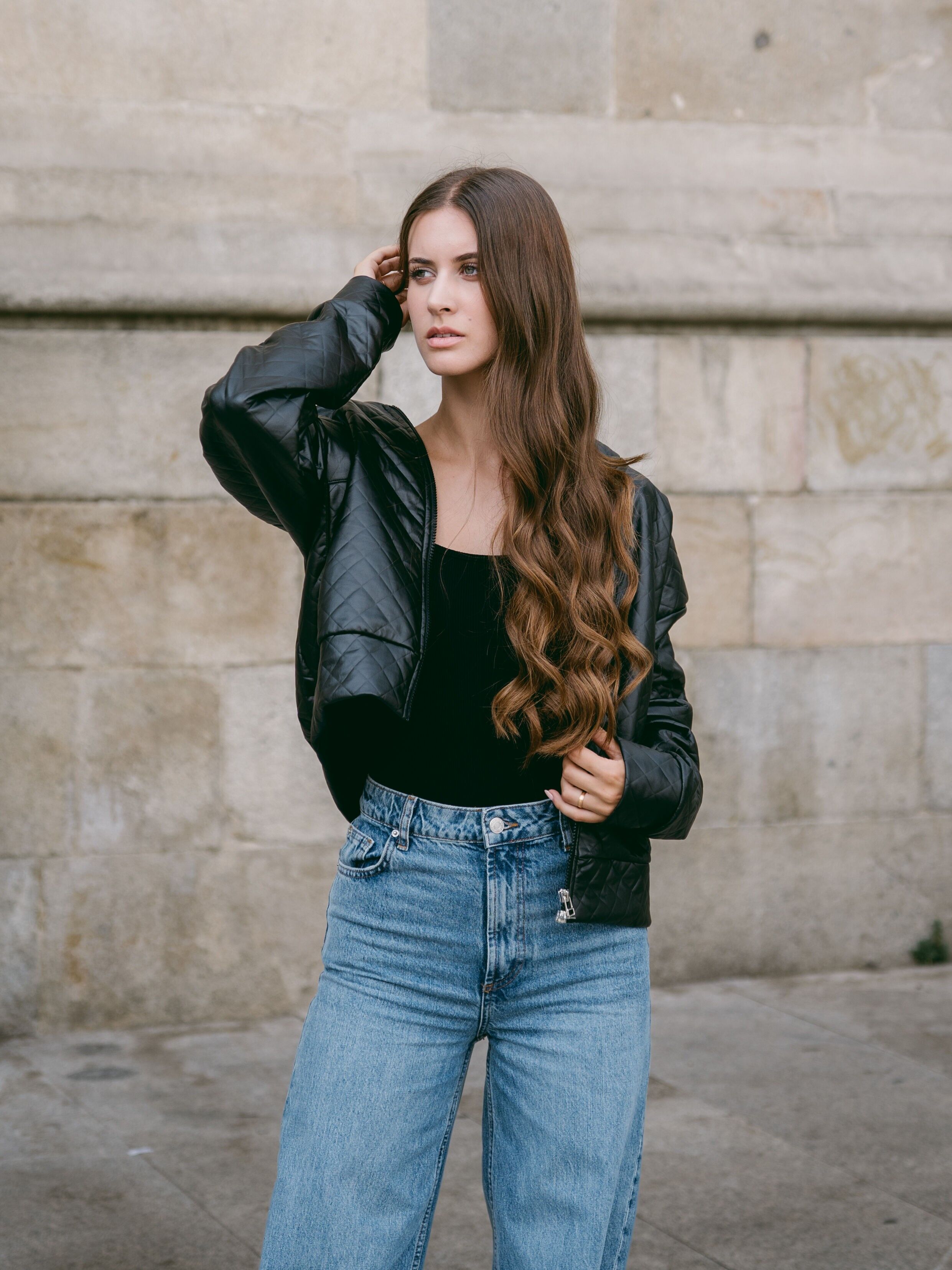 Chaqueta bomber acolchada