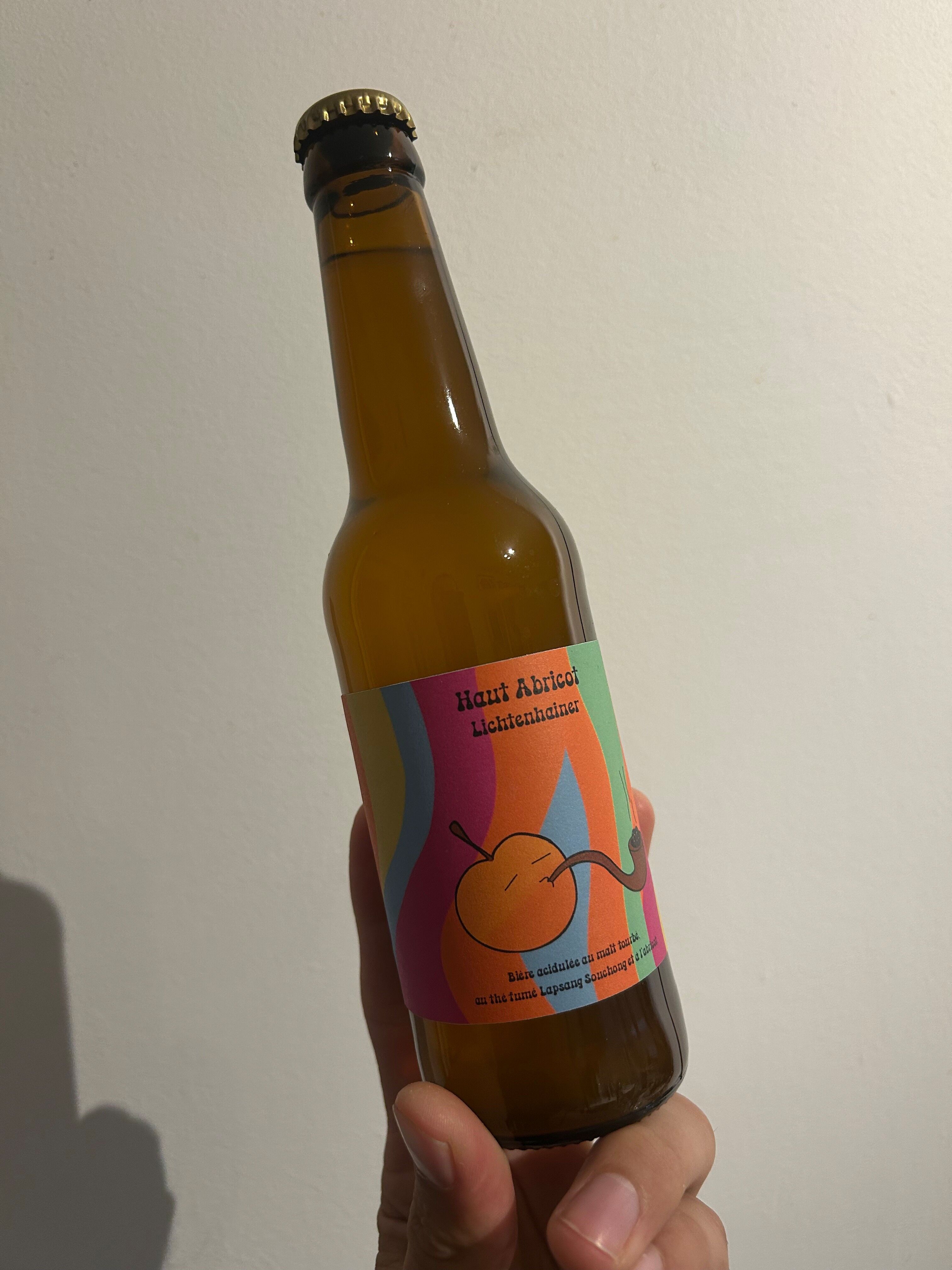 Smoked and tangy apricot beer 5% - 33cl