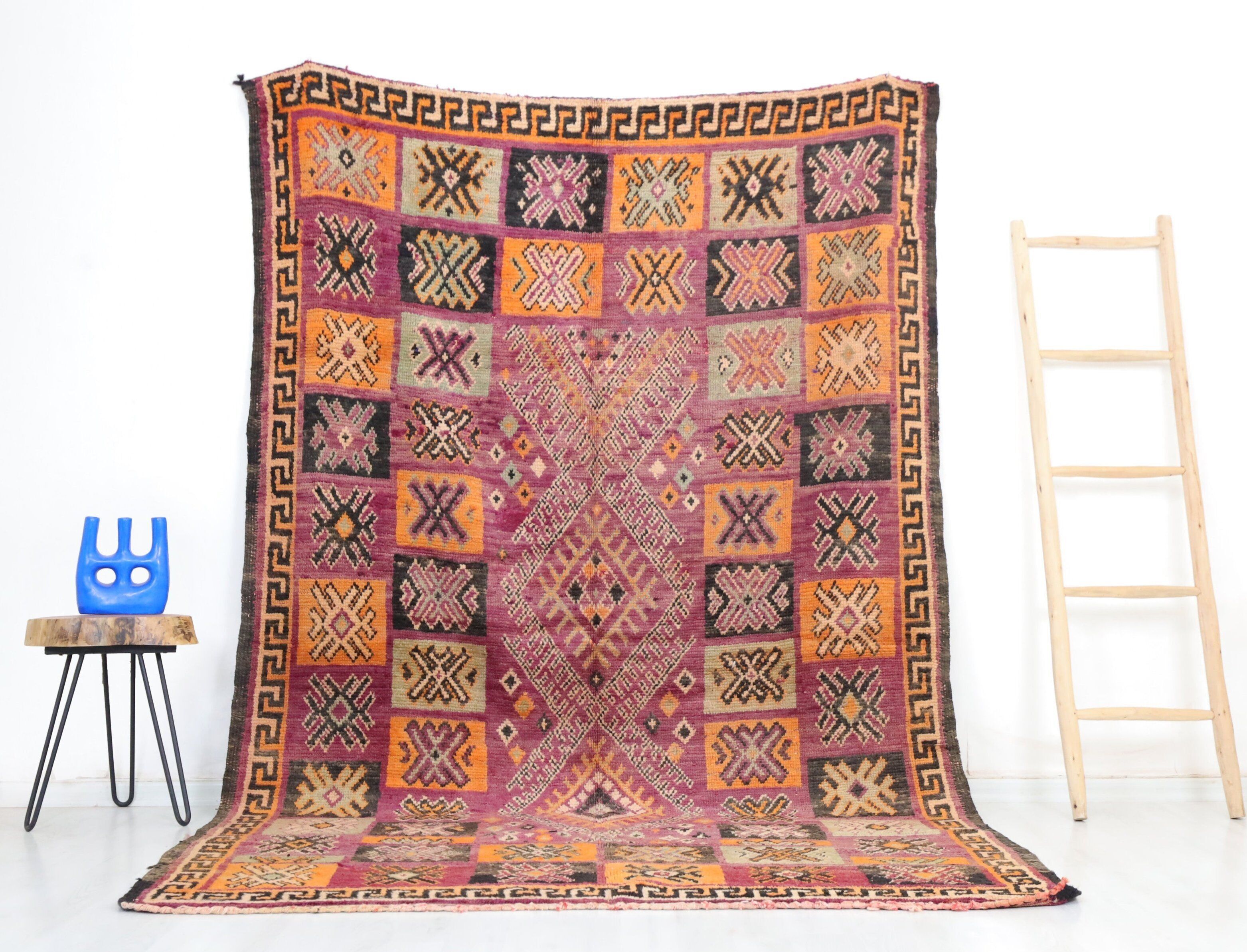 Alfombra marroquí vintage Bahsis 180 cm x 280 cm