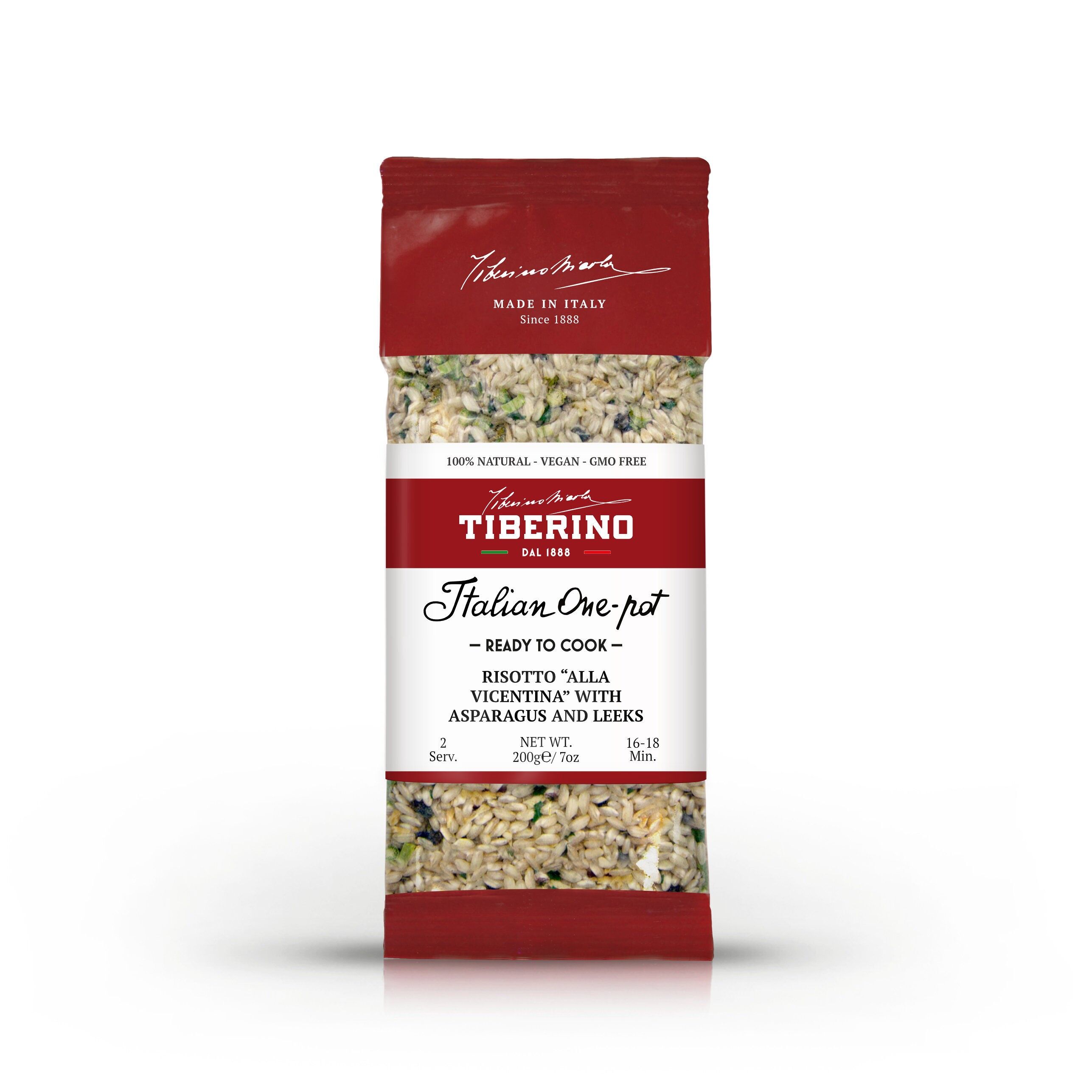 Risotto alla vicentina con asparagi e porri pronto da cuocere - 2 porzioni