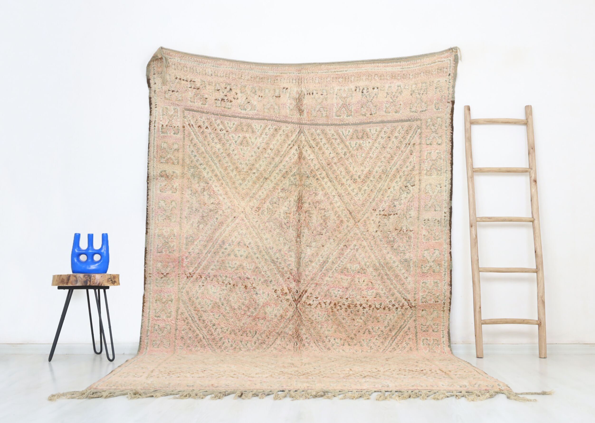 Alfombra marroquí vintage Mezghen 183 cm x 294 cm