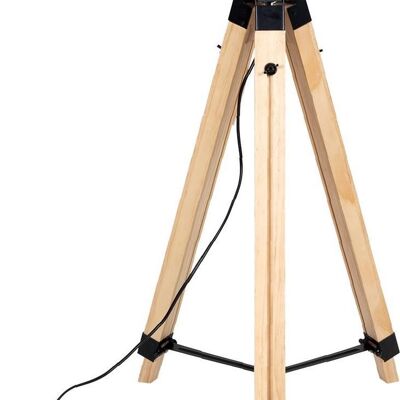 Wooden tripod/tripod floor lamp - Brown