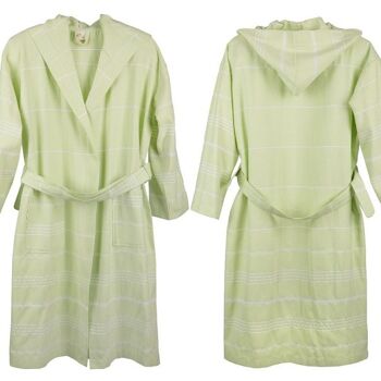 Peignoir Tendance Coton Unisexe - Vert Citron 2