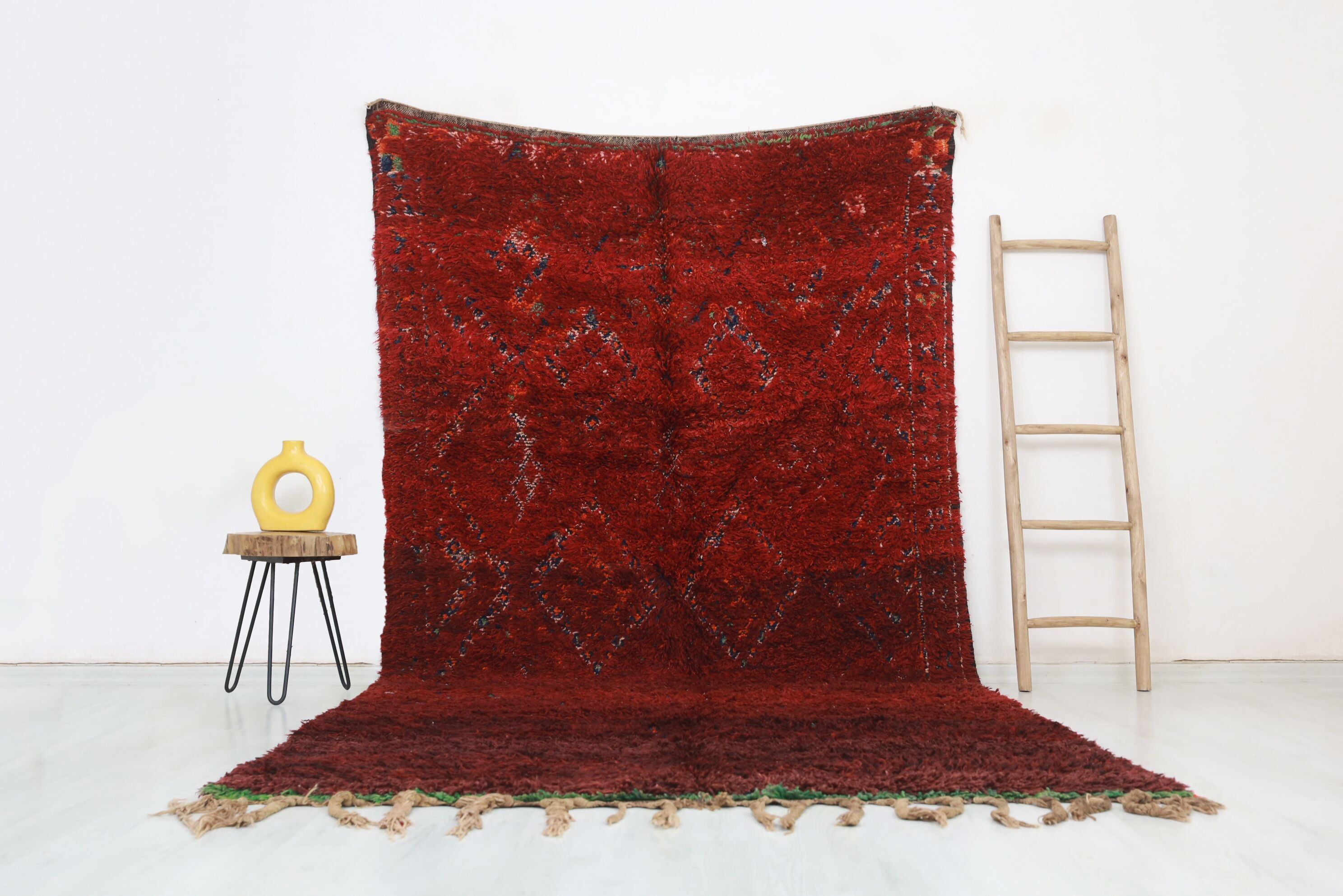 Alfombra marroquí vintage Imnayen 186 cm x 350 cm