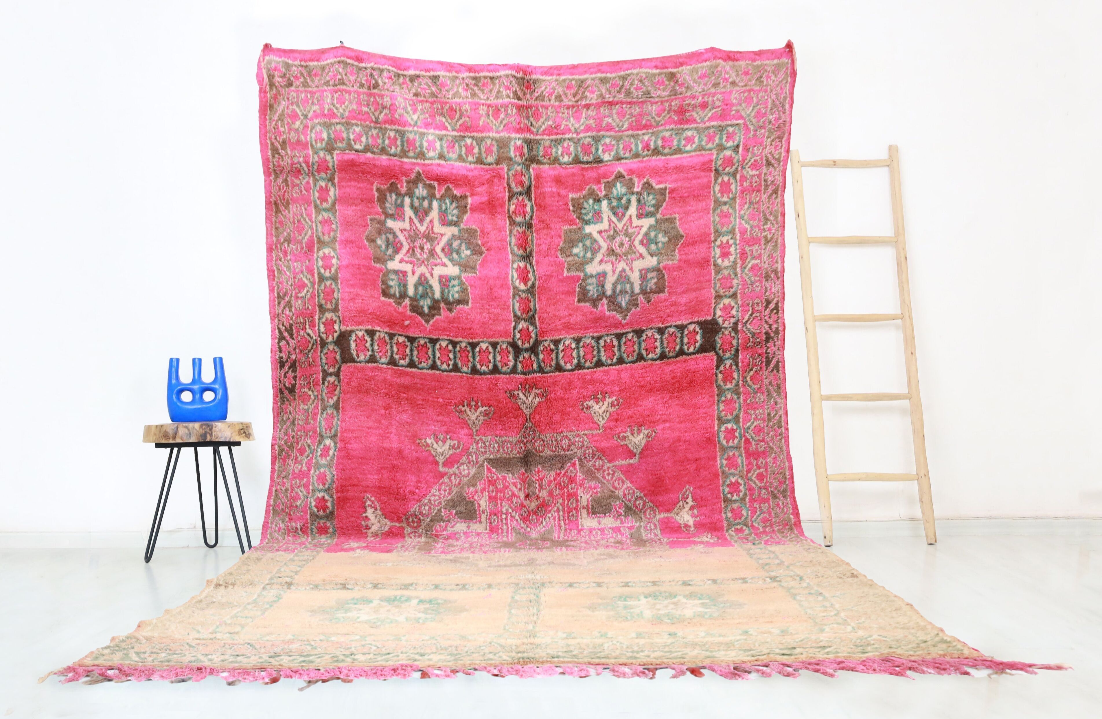 Alfombra marroquí vintage Amud 217 cm x 401 cm