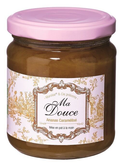 Mermelada de piña casera con caramelo "Ma Douce" tarro de 220g